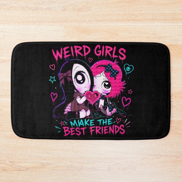 Item preview, Weird Girls Make The Best Friends Neon Goth Cute Aesthetic | Emo Kawaii Friendship Design designed and sold by IdentityThread.