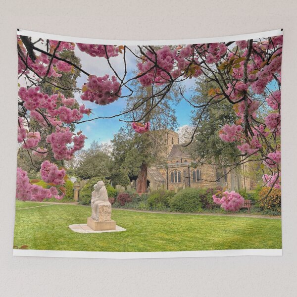 Item preview, Cherry Blossom near St Mary's Church, Ponteland designed and sold by Violaman.
