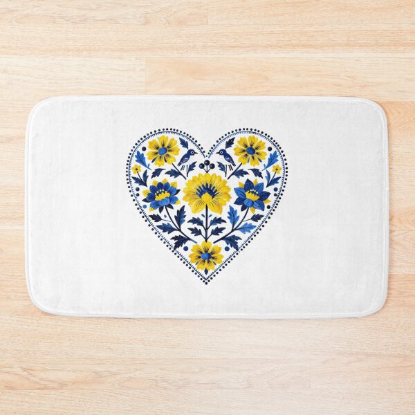 Item preview, Stand with Ukraine Traditional Petrykivka Heart Painting  designed and sold by Artycom.
