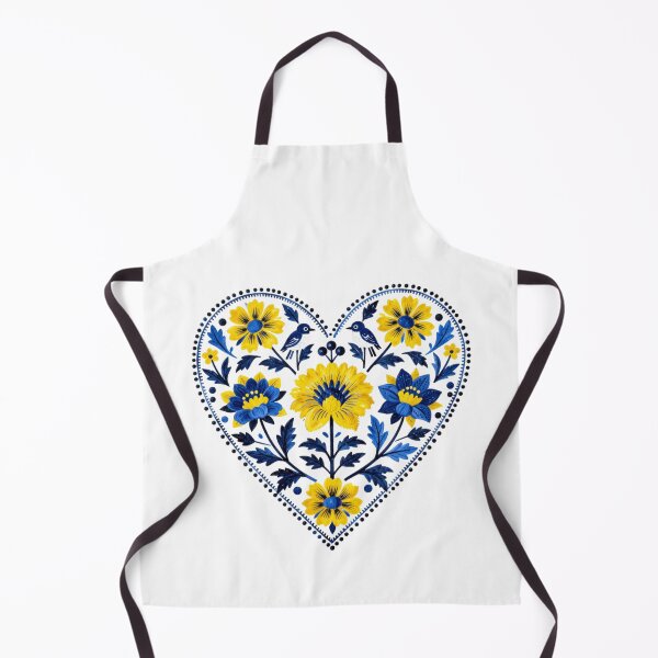 Item preview, Stand with Ukraine Traditional Petrykivka Heart Painting designed and sold by Artycom.