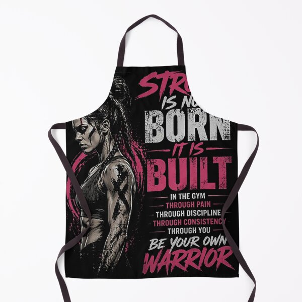 Item preview, Strong Is Not Born It Is Built Gym Shirt – Motivational Fitness Tank Top, Warrior Woman Workout Apparel, Discipline Mindset Tee designed and sold by MangadiDesigns.
