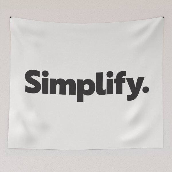 Item preview, Simplify | Minimalist Typography Design designed and sold by Guided by Voices.
