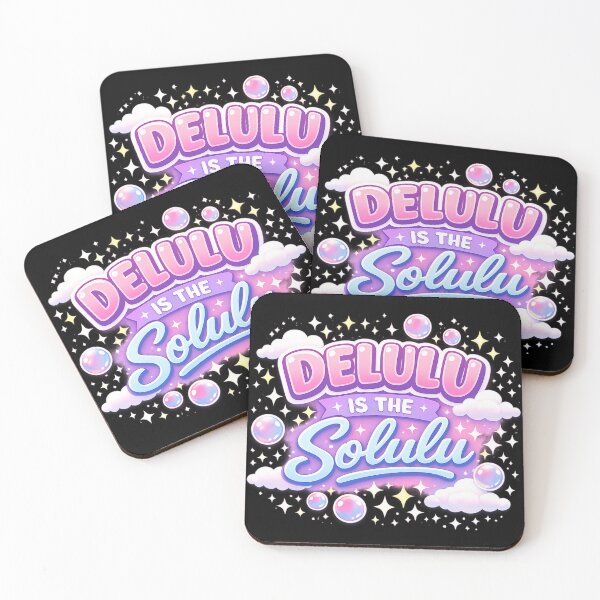 Item preview, Delulu Is the Solulu – Cute Kawaii Aesthetic Motivational Meme Design designed and sold by WinterStorm01.