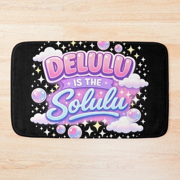 Item preview, Delulu Is the Solulu – Cute Kawaii Aesthetic Motivational Meme Design designed and sold by WinterStorm01.