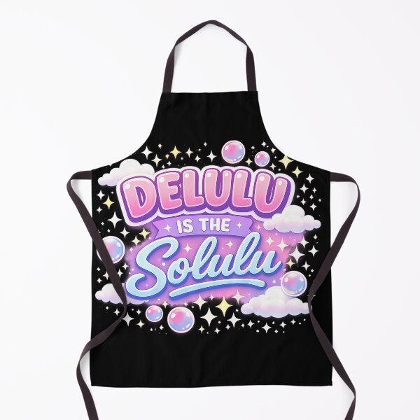 Item preview, Delulu Is the Solulu – Cute Kawaii Aesthetic Motivational Meme Design designed and sold by WinterStorm01.