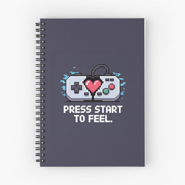Item preview, Pulsa Inicio para sentir – Pixel Art Retro Gamer Heart designed and sold by Prithbyshop.