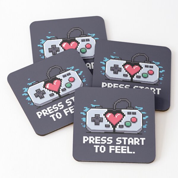 Item preview, Press Start to Feel – Pixel Art Retro Gamer Heart designed and sold by Prithbyshop.