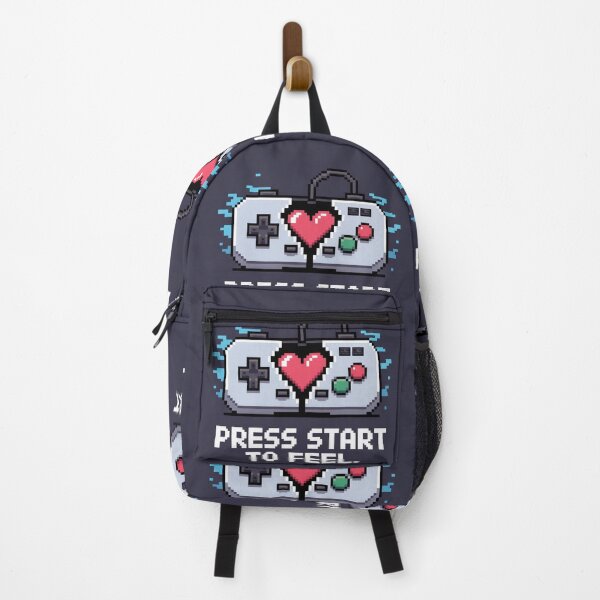 Item preview, Pulsa Inicio para sentir – Pixel Art Retro Gamer Heart designed and sold by Prithbyshop.