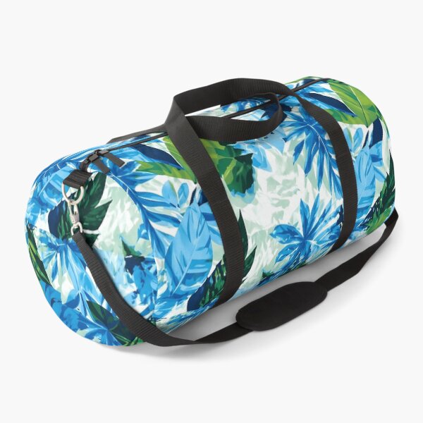 Item preview, Tropical Blue Leaves Seamless Summer Pattern designed and sold by blackBubble1.
