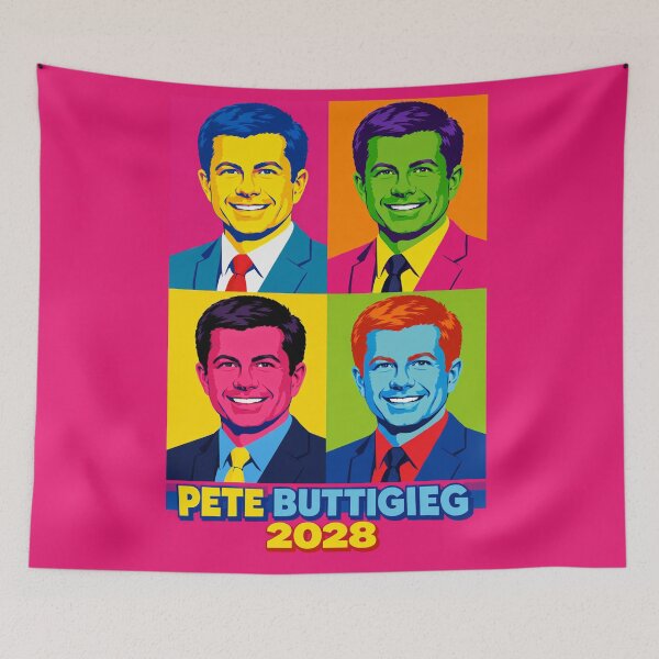 Item preview, Pete Buttigieg 2028 Pop Art Campaign Portrait designed and sold by Owcomm.