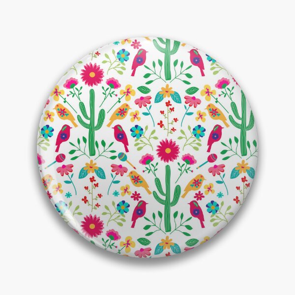 Item preview, Mexican Traditional Floral Folk Art Bright Colors designed and sold by idovedesign.