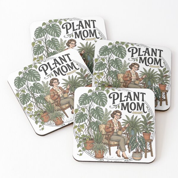 Item preview, Vintage Plant Mom Botanical Design Retro Houseplants Illustration designed and sold by urbinet.
