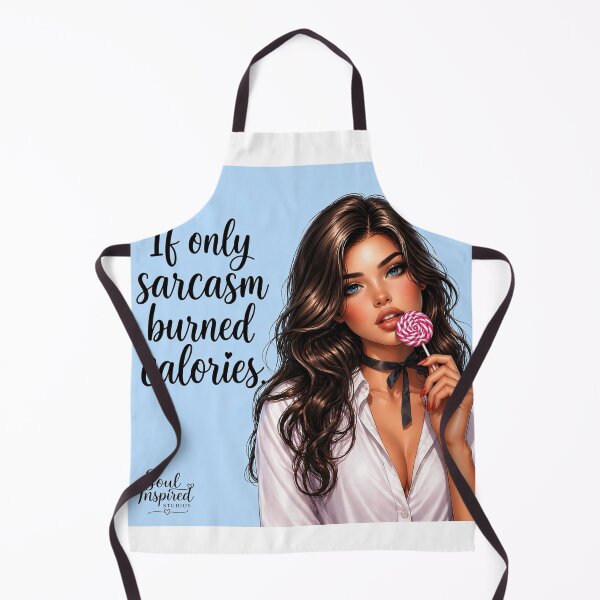 Item preview, If Only Sarcasm Burned Calories – Sassy Quote Art Print | Funny Attitude Girl Aesthetic | Cute Sarcastic Sticker Design designed and sold by SoulInspiredStudios.