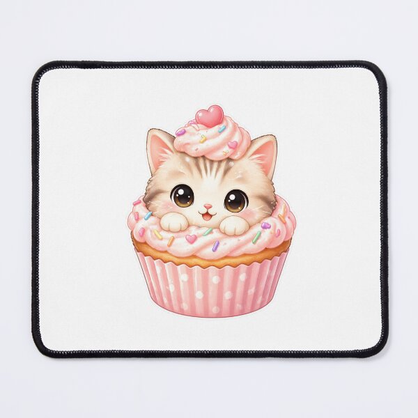 Item preview, Cute Kitten Inside Cupcake Kawaii Dessert Design designed and sold by Sadia Jannat.