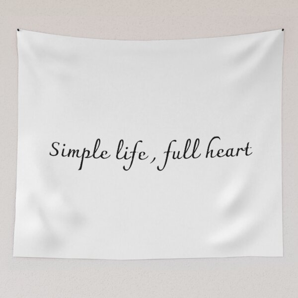 Item preview, Simple Life Full Heart Minimalist Aesthetic Design designed and sold by Yvisimplelife.