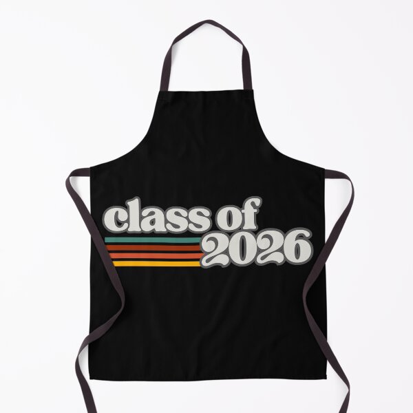 Item preview, Class of 2026 – Retro Vintage Graduation White on Gray Typography with Color Stripes designed and sold by GFamilyC.