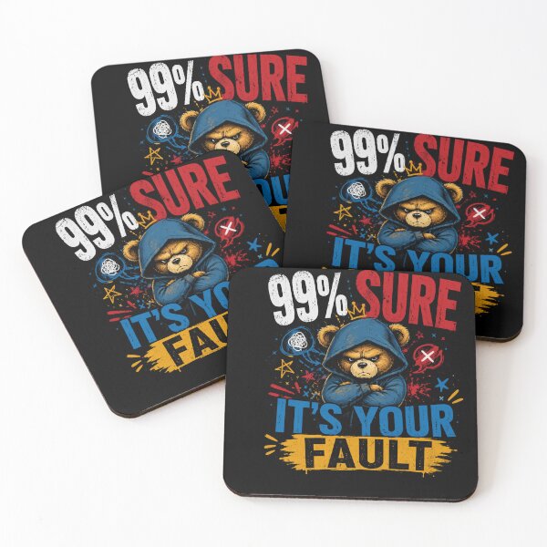Item preview, Funny Sarcastic T-Shirt – 99% Sure It’s Your Fault Joke Shirt designed and sold by IdentityThread.