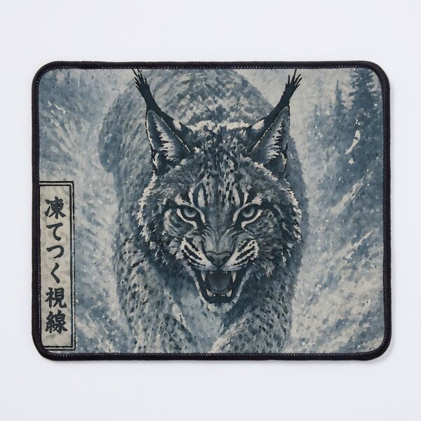 Item preview, TMLY RLC: 雪原の亡霊  - Vintage Japanese Ink Lynx Snowfield designed and sold by Timelyrelic.