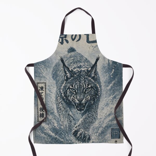 Item preview, TMLY RLC: 雪原の亡霊 - Vintage Japanese Ink Lynx Snowfield designed and sold by Timelyrelic.