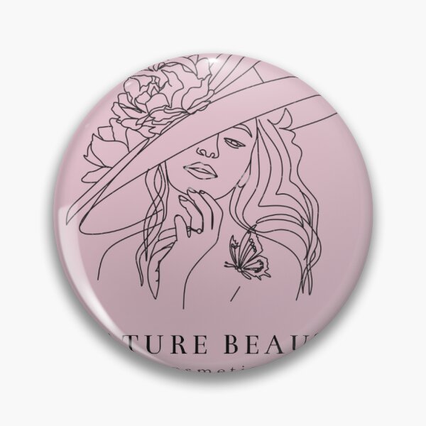 Artikelvorschau, Elegante Linienzeichnung der Schönheit der Natur – Ästhetisches Design einer minimalistischen Frau mit Blumenhut entworfen und verkauft von StickerHaven29.