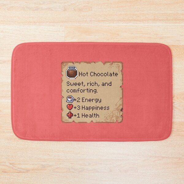 Item preview, Hot Chocolate Sweet, Rich, And Comforting. +2 Energy +3 Happiness +1 Health Gaming RPG Buff Drink designed and sold by GrumpySableye.