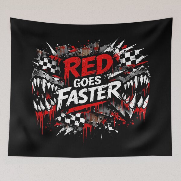 Item preview, Red Goes Faster Scrap Punk Tee designed and sold by agearb.