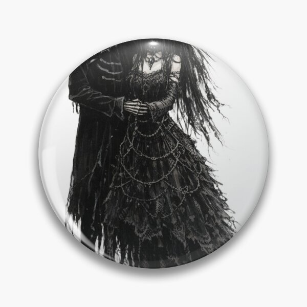 Item preview, Gothic Skeletal Couple Wedding Art - Eternal Love Dark Surrealism designed and sold by kitastylish.