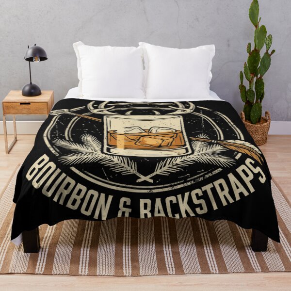 Item preview, Bourbon and Backstraps Deer Hunting Season Whiskey Lover Outdoorsman Archery Gift designed and sold by KrystinaGiGi.