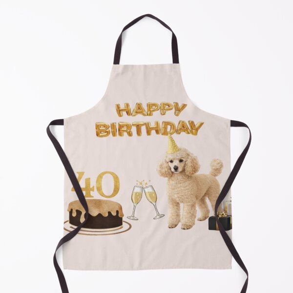 Item preview, Poodle 40th Birthday Dog Card designed and sold by GivingJoy.