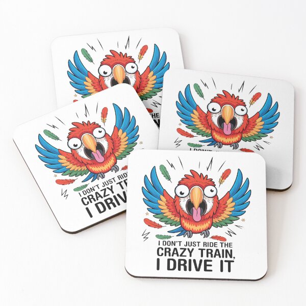 Item preview, Intense Crazy Parrot Graphic - Bold Funny Bird Art designed and sold by ArthousePromos.