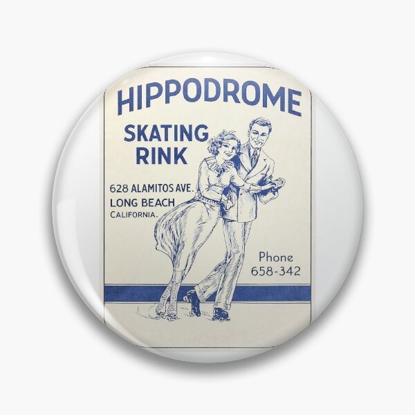 Item preview, Hippodrome Skating Rink Long Beach California  Roller Skating Rink Sticker Decal Label designed and sold by tislord.
