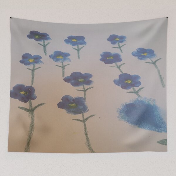 Item preview, Beautiful Blue Flowers  designed and sold by Rainbowland123.
