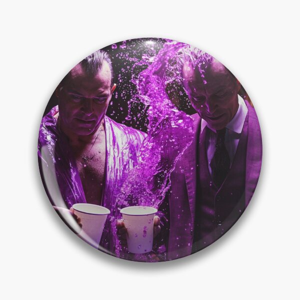 Item preview, Crossover Tony Soprano Hannibal Lecter Purple Drip Art Print designed and sold by WockWave.