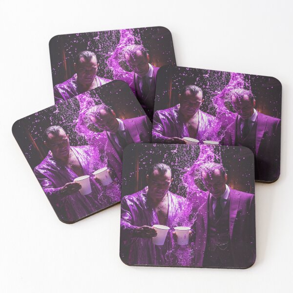 Item preview, Crossover Tony Soprano Hannibal Lecter Purple Drip Art Print designed and sold by WockWave.
