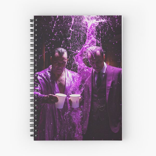 Item preview, Crossover Tony Soprano Hannibal Lecter Purple Drip Art Print designed and sold by WockWave.