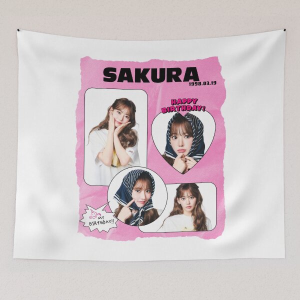 Item preview, HAPPY SAKURA DAY of LE SSERAFIM (KPOP) designed and sold by jaofnn.
