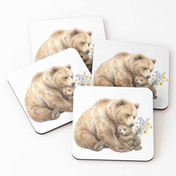 Item preview, Oso pardo y cachorro designed and sold by Roy & Tiffany.