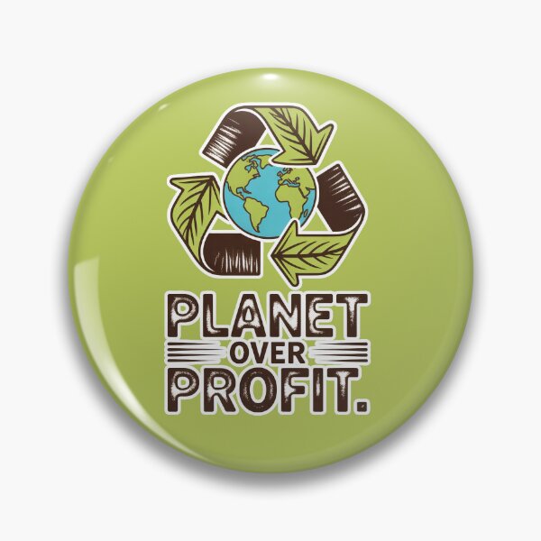 Item preview, Planet Over Profit | Eco Warrior Shirt | Earth Day Block Print Design | Sustainable Fashion designed and sold by Prithbyshop.