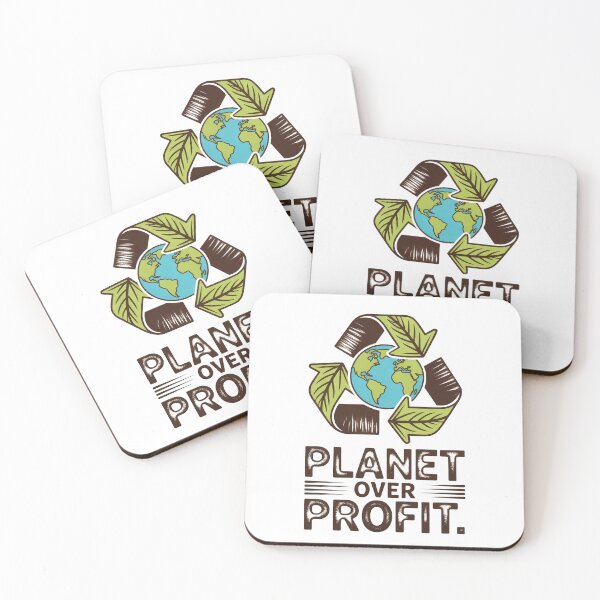 Item preview, Planet Over Profit | Eco Warrior Shirt | Earth Day Block Print Design | Sustainable Fashion designed and sold by Prithbyshop.