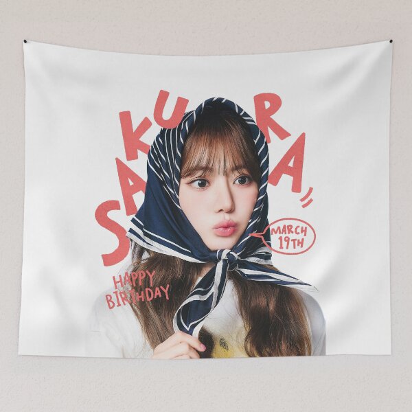 Item preview, HAPPY SAKURA DAY of LE SSERAFIM (KPOP) designed and sold by jaofnn.