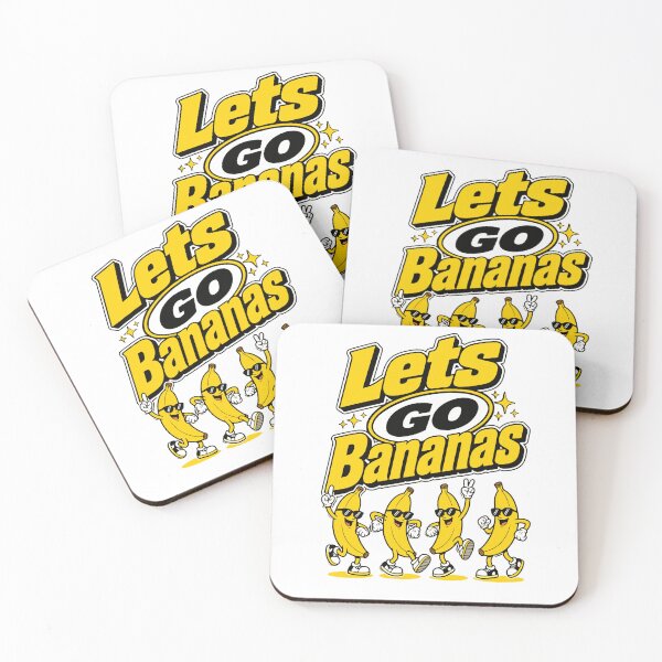 Item preview, Lets Go Bananas Funny Retro Banana Cartoon designed and sold by JackCurtis1991.