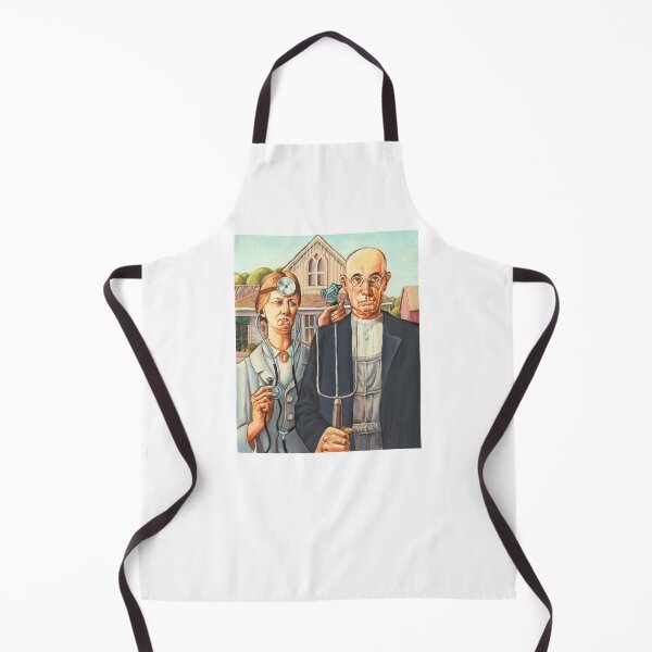 Item preview, American Gothic Doctor and Patient designed and sold by LisaHaney.