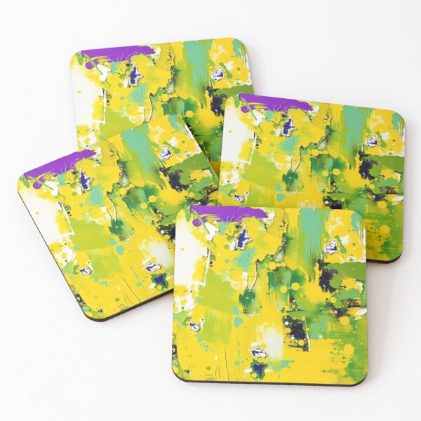 Item preview, Abstract Green & Yellow Matte  designed and sold by KAVRAO.