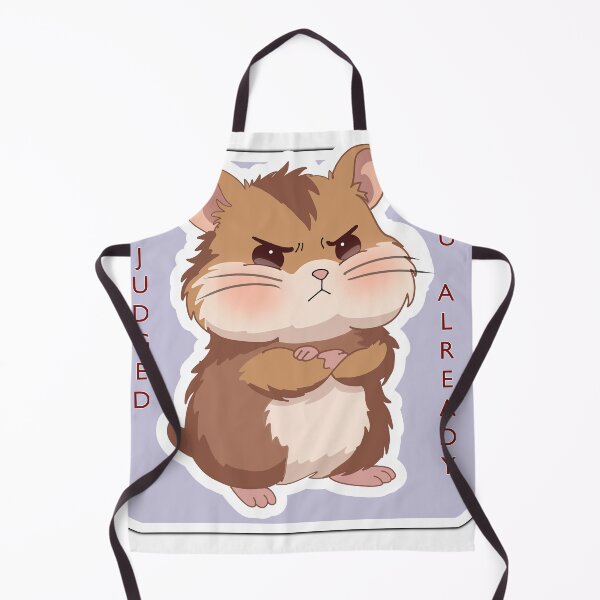 Item preview, I Judged You Already Cute Angry Hamster Sticker – Funny Grumpy Kawaii Animal Meme designed and sold by pn_terest.