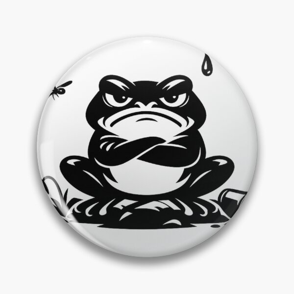 Item preview, Grumpy Frog Funny Angry Frog Design designed and sold by SoftSproutstu.