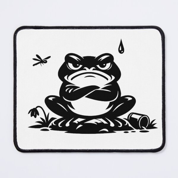 Item preview, Grumpy Frog Funny Angry Frog Design designed and sold by SoftSproutstu.