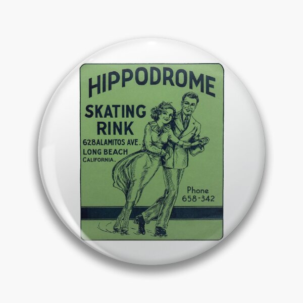 Item preview, Hippodrome Skating Rink Long Beach California Roller Skating Rink Sticker Decal Label Design 3 designed and sold by tislord.
