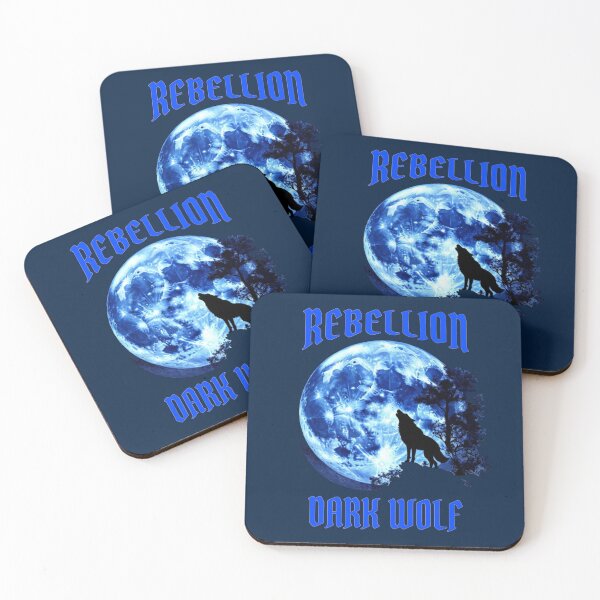 Item preview,  Rebellion Dark Wolf - Blue Moon Howling Design designed and sold by A-M-G-Shop.