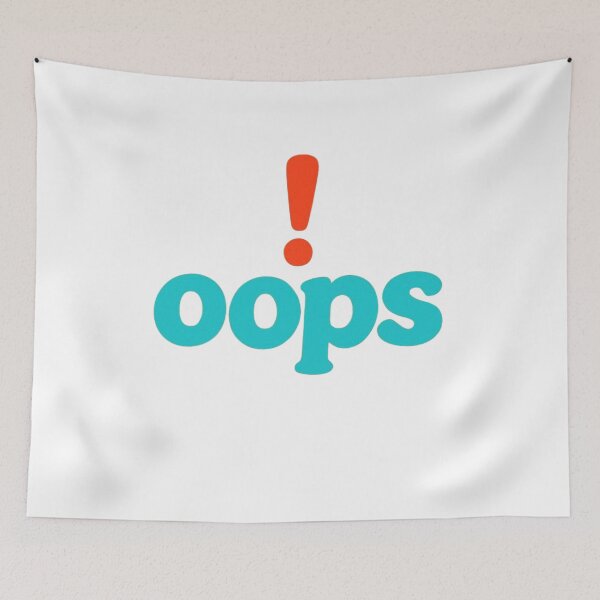 Item preview, Oops Funny Minimal Typography Design | Playful Humor Aesthetic designed and sold by echoink-studio.