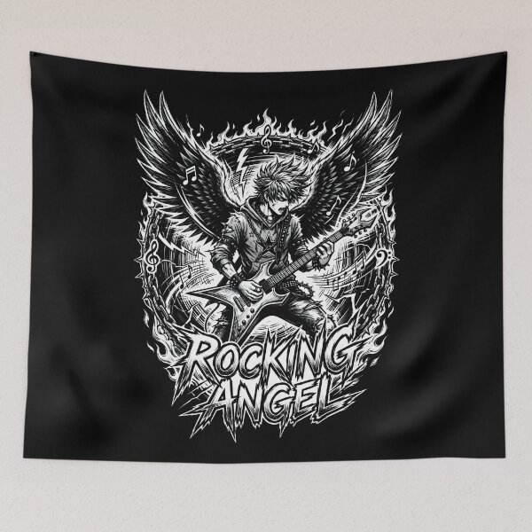 Item preview, Rocking Angel Musician Anime Aesthetic Celestial Rocker designed and sold by SplashTastic.